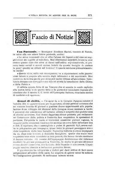 La vita rivista mensile dell'Unione giovanile per la moralità