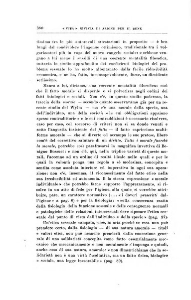 La vita rivista mensile dell'Unione giovanile per la moralità