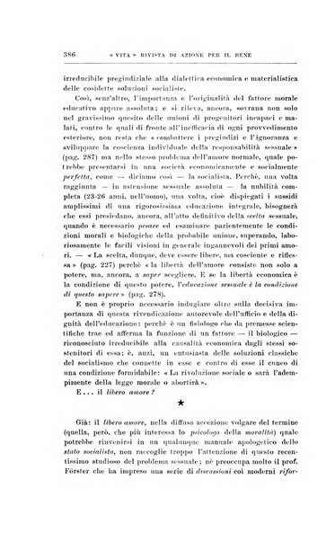 La vita rivista mensile dell'Unione giovanile per la moralità