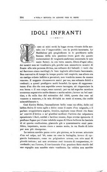 La vita rivista mensile dell'Unione giovanile per la moralità