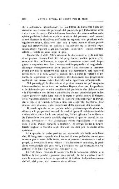 La vita rivista mensile dell'Unione giovanile per la moralità