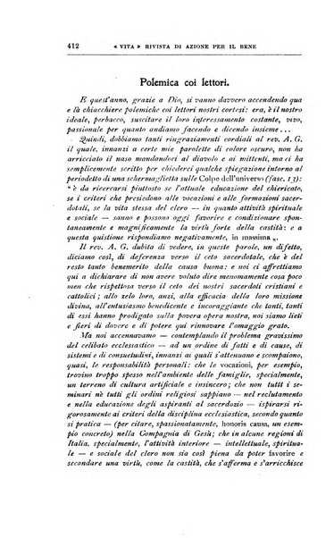 La vita rivista mensile dell'Unione giovanile per la moralità