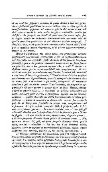 La vita rivista mensile dell'Unione giovanile per la moralità