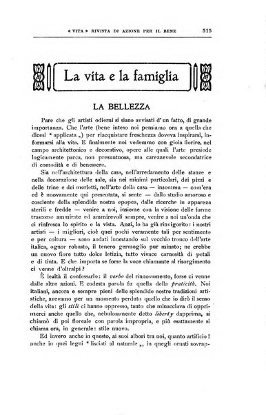 La vita rivista mensile dell'Unione giovanile per la moralità