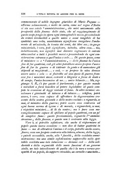 La vita rivista mensile dell'Unione giovanile per la moralità