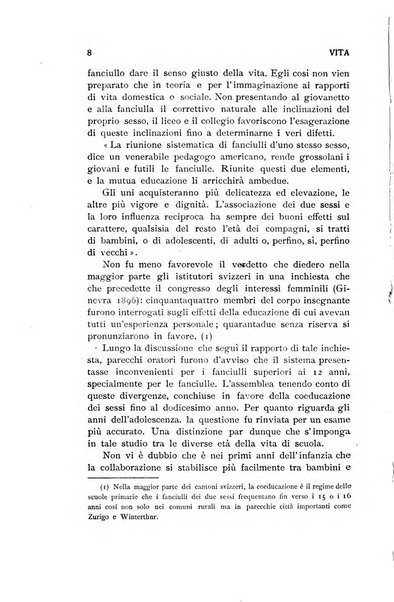 La vita rivista mensile dell'Unione giovanile per la moralità