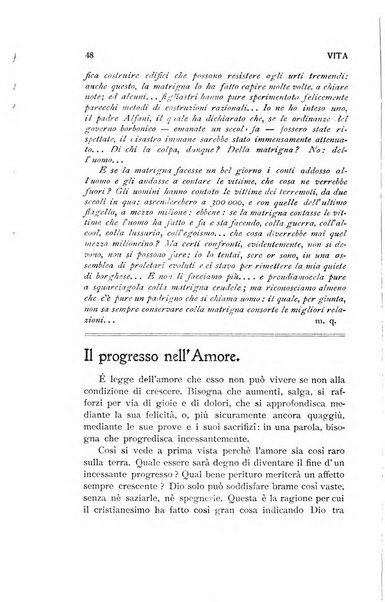 La vita rivista mensile dell'Unione giovanile per la moralità