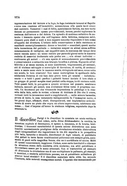 La vita rivista mensile dell'Unione giovanile per la moralità