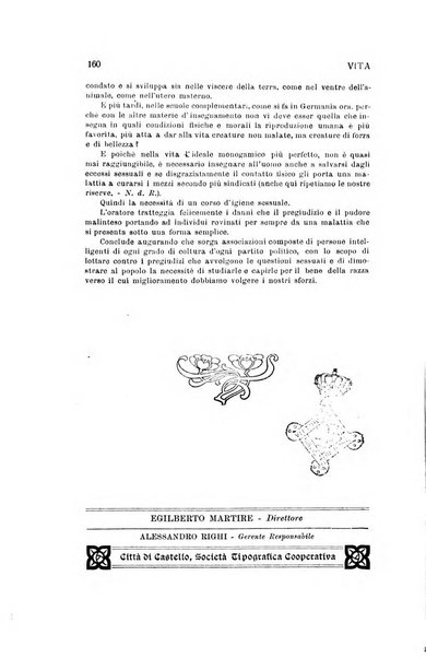 La vita rivista mensile dell'Unione giovanile per la moralità