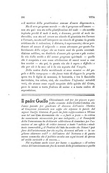 La vita rivista mensile dell'Unione giovanile per la moralità