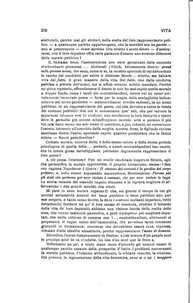 La vita rivista mensile dell'Unione giovanile per la moralità