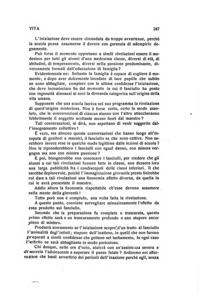 La vita rivista mensile dell'Unione giovanile per la moralità