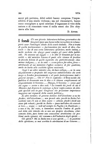 La vita rivista mensile dell'Unione giovanile per la moralità