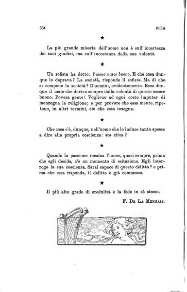 La vita rivista mensile dell'Unione giovanile per la moralità