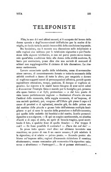 La vita rivista mensile dell'Unione giovanile per la moralità