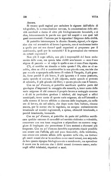 La vita rivista mensile dell'Unione giovanile per la moralità