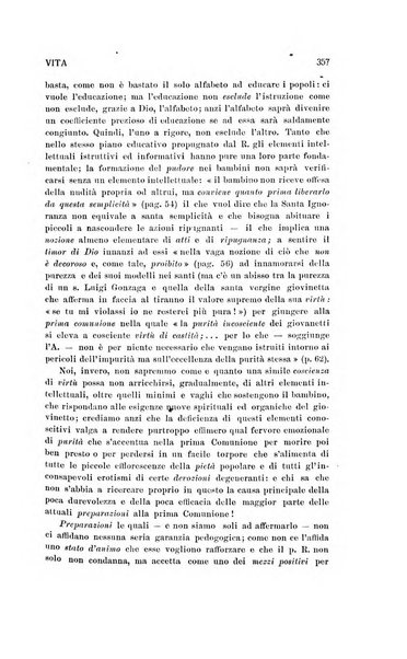 La vita rivista mensile dell'Unione giovanile per la moralità