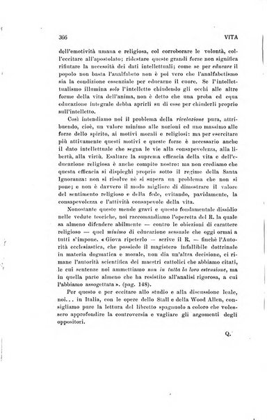 La vita rivista mensile dell'Unione giovanile per la moralità