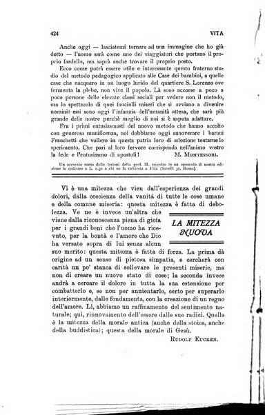 La vita rivista mensile dell'Unione giovanile per la moralità