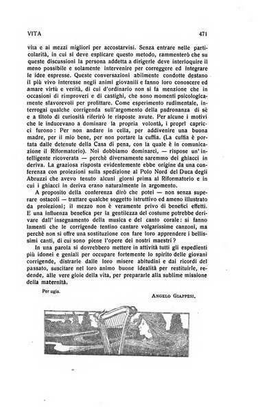 La vita rivista mensile dell'Unione giovanile per la moralità