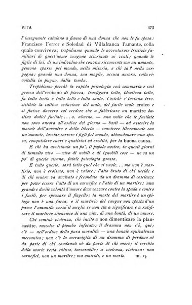 La vita rivista mensile dell'Unione giovanile per la moralità