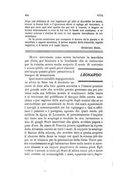 La vita rivista mensile dell'Unione giovanile per la moralità