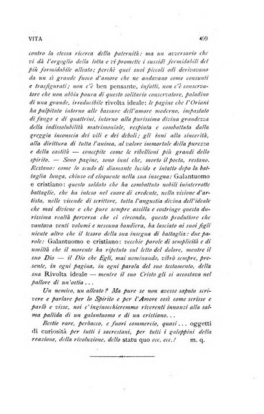 La vita rivista mensile dell'Unione giovanile per la moralità