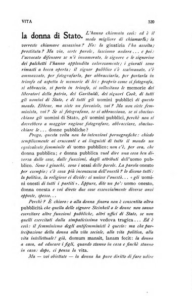 La vita rivista mensile dell'Unione giovanile per la moralità