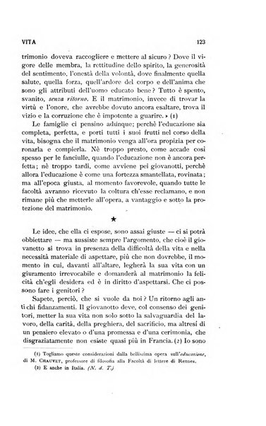 La vita rivista mensile dell'Unione giovanile per la moralità