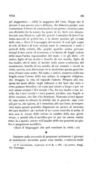 La vita rivista mensile dell'Unione giovanile per la moralità