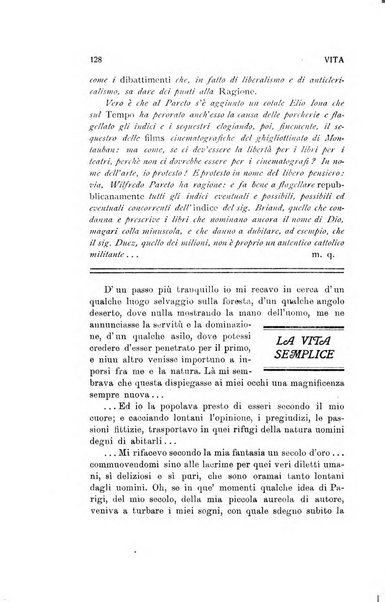 La vita rivista mensile dell'Unione giovanile per la moralità