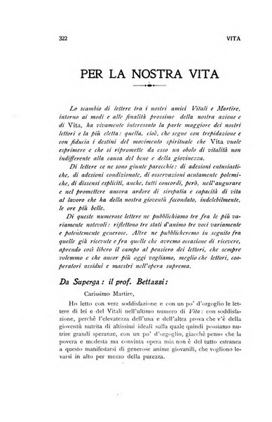 La vita rivista mensile dell'Unione giovanile per la moralità