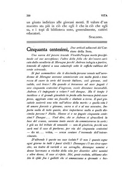 La vita rivista mensile dell'Unione giovanile per la moralità