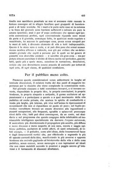 La vita rivista mensile dell'Unione giovanile per la moralità