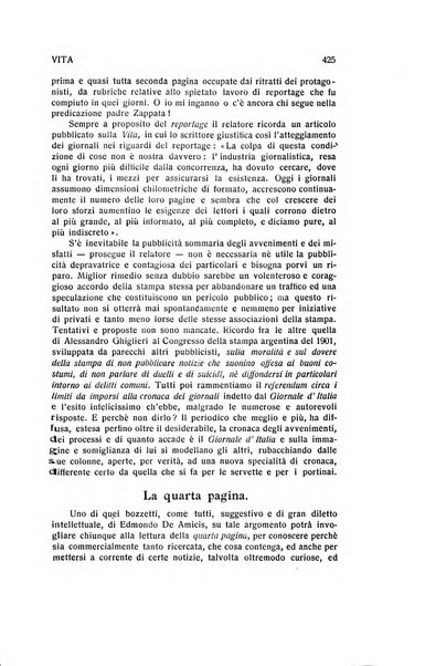 La vita rivista mensile dell'Unione giovanile per la moralità