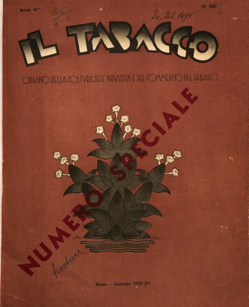 Il tabacco organo dell'industria e del commercio del tabacco