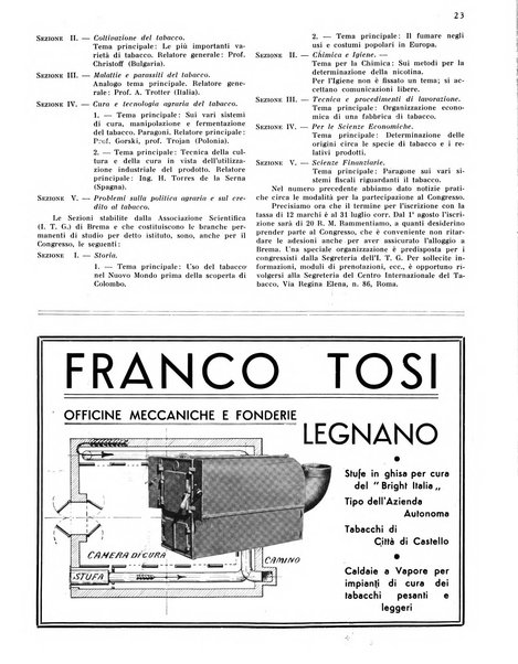 Il tabacco organo dell'industria e del commercio del tabacco