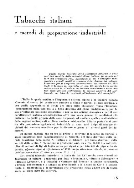 Il tabacco organo dell'industria e del commercio del tabacco