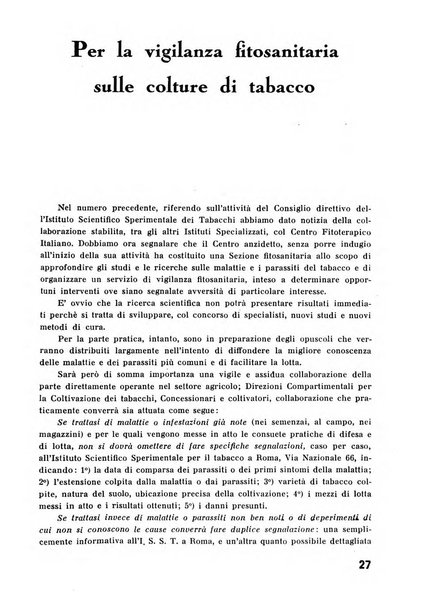 Il tabacco organo dell'industria e del commercio del tabacco