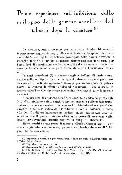 Il tabacco organo dell'industria e del commercio del tabacco