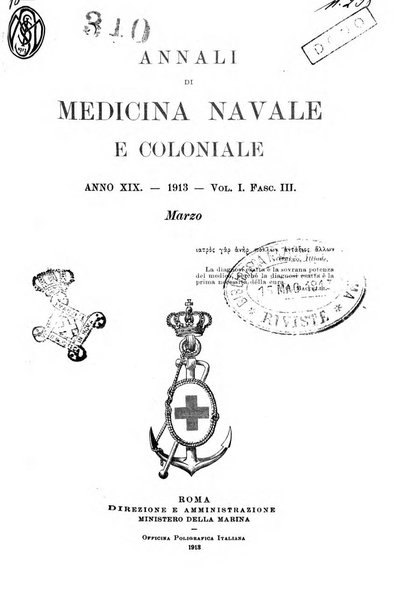 Annali di medicina navale e coloniale