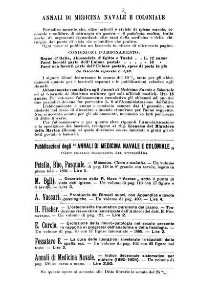 Annali di medicina navale e coloniale