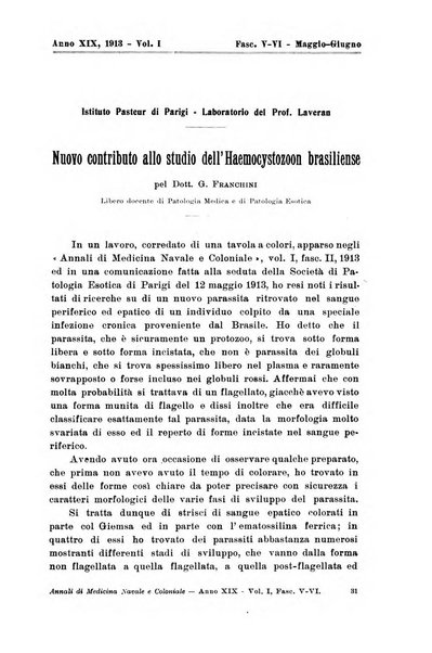 Annali di medicina navale e coloniale