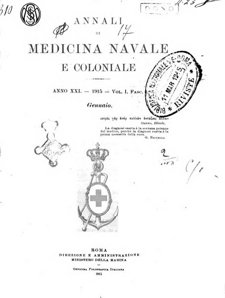 Annali di medicina navale e coloniale