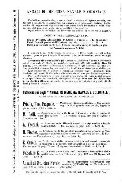 Annali di medicina navale e coloniale