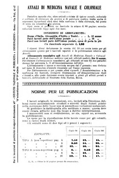 Annali di medicina navale e coloniale