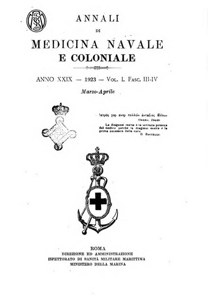 Annali di medicina navale e coloniale