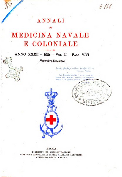 Annali di medicina navale e coloniale