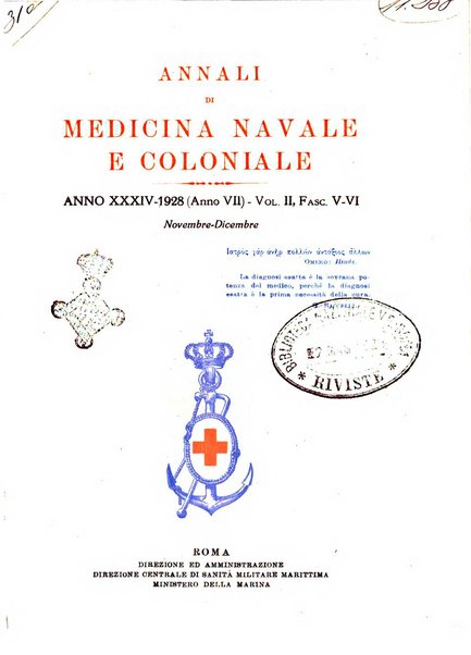 Annali di medicina navale e coloniale