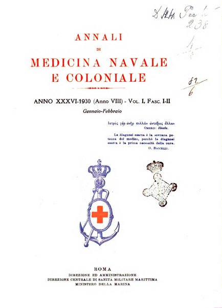 Annali di medicina navale e coloniale